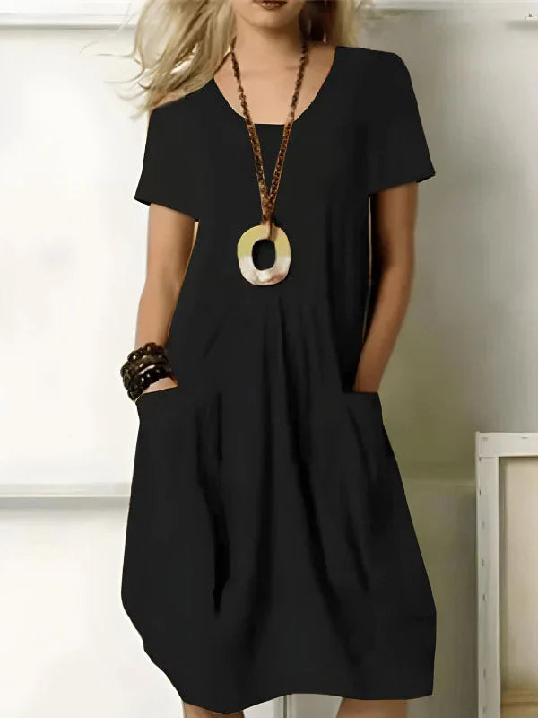Lunara™ | Timeless Grace Midi Dress