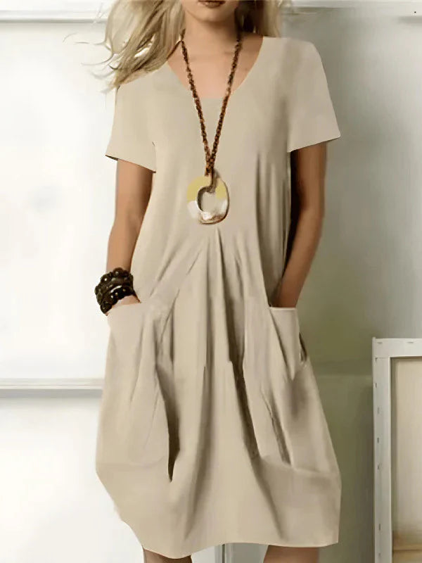 Lunara™ | Timeless Grace Midi Dress