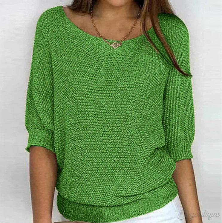 Celara™ – Cozy Chic Loose-Knit Sweater