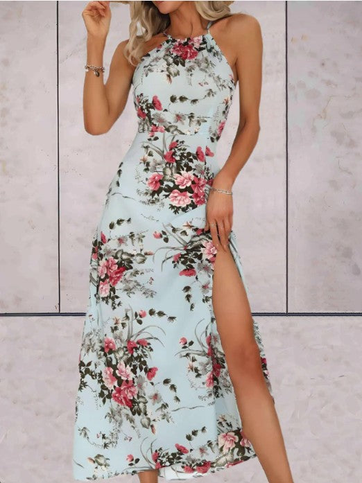 Yara - Sleeveless Dress with Flowers