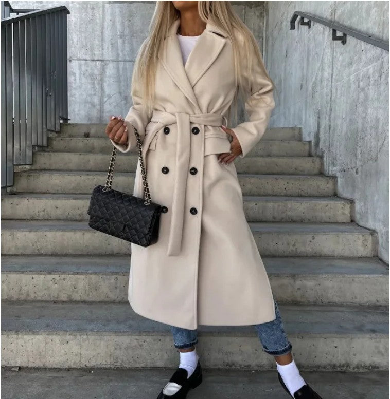 Jenna™ | Elegant Double-Breasted Wool Coat