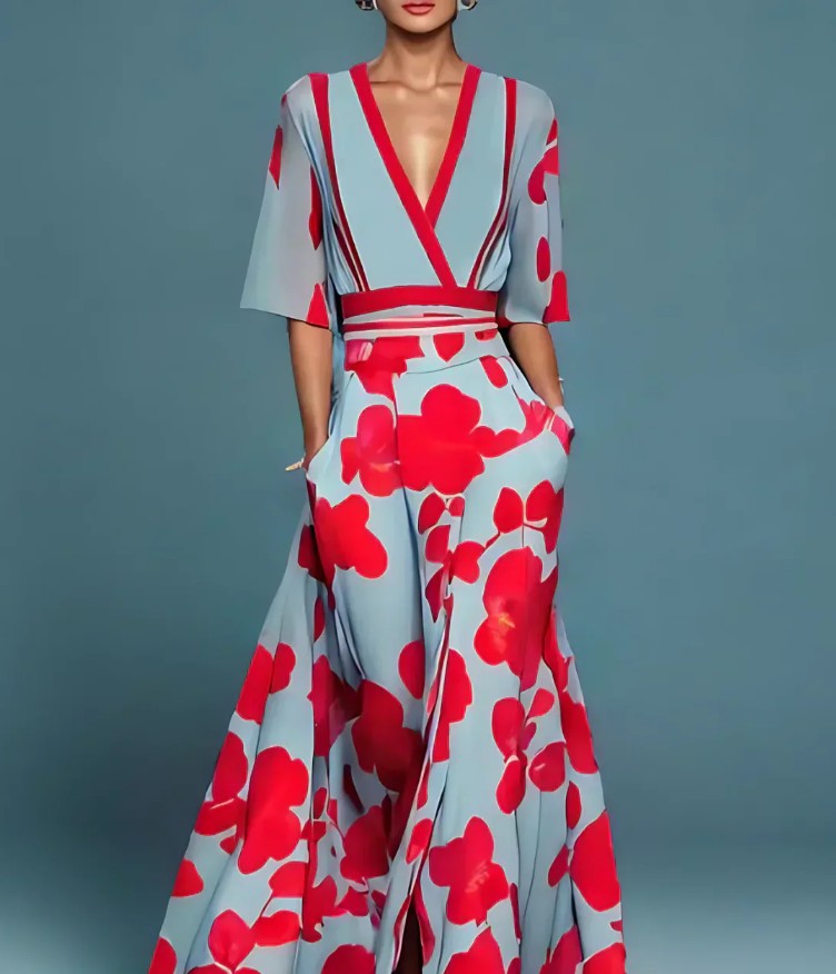 Kali - Milano design Sleeved Dress