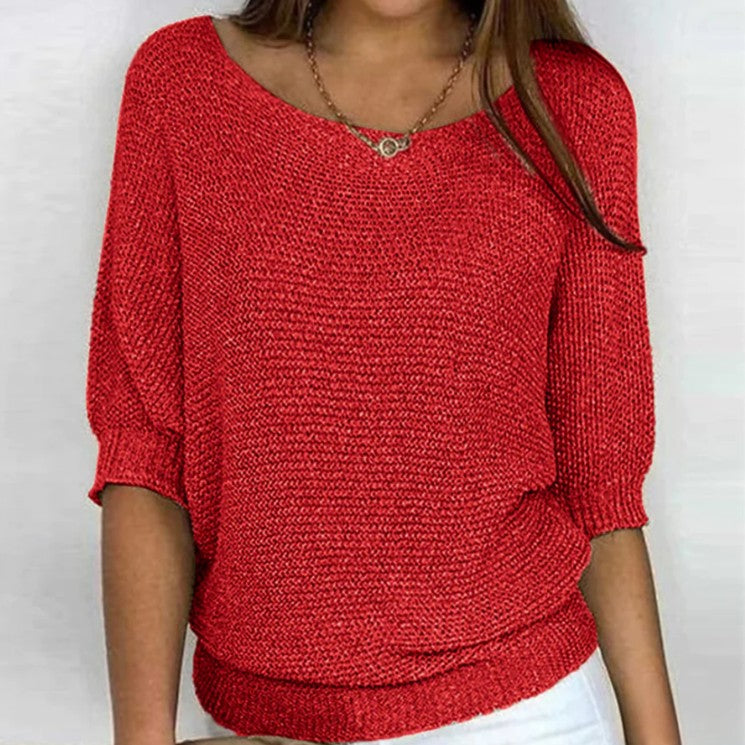 Celara™ – Cozy Chic Loose-Knit Sweater