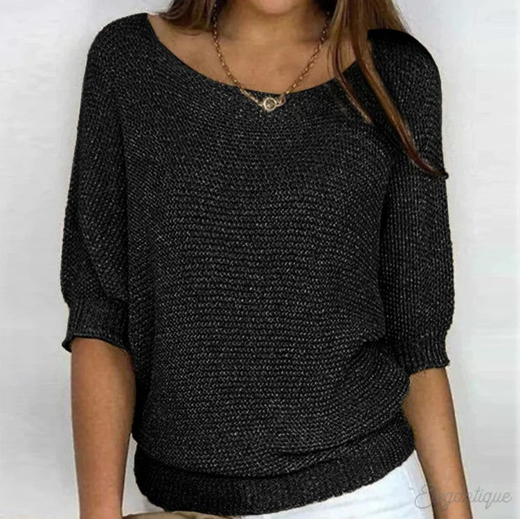 Celara™ – Cozy Chic Loose-Knit Sweater