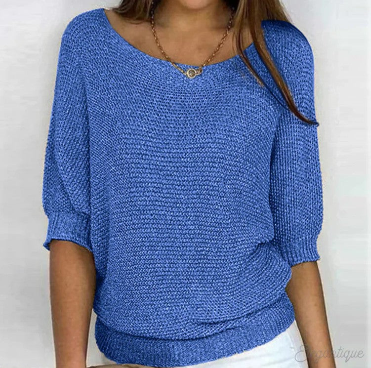 Celara™ – Cozy Chic Loose-Knit Sweater