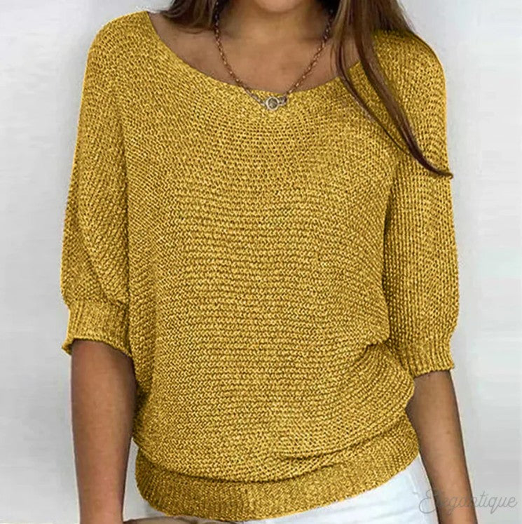 Celara™ – Cozy Chic Loose-Knit Sweater