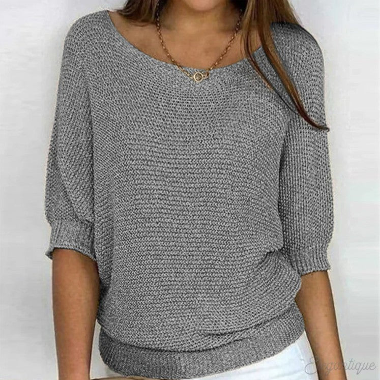 Celara™ – Cozy Chic Loose-Knit Sweater
