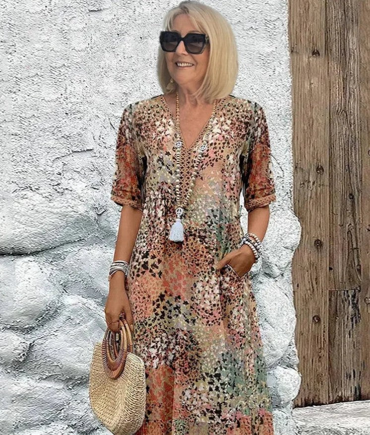 Elysia - Vibrant Mid Length Dress