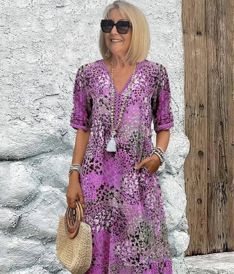 Elysia - Vibrant Mid Length Dress