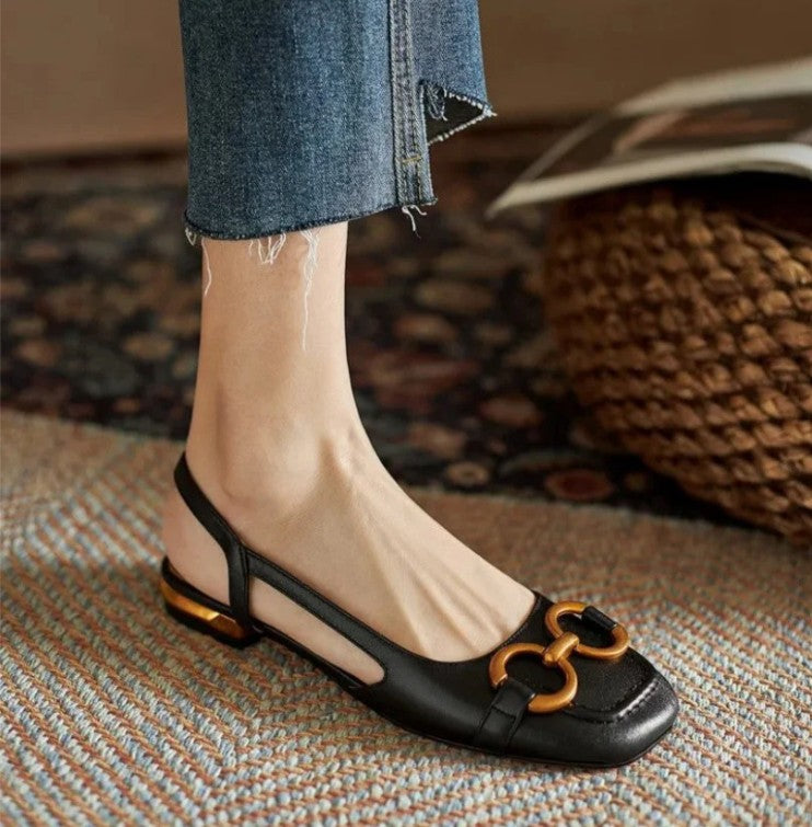 Everly™ - Orthopedic Leather Buckle Sandals