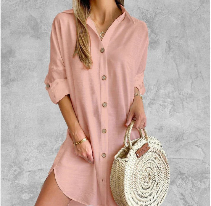 CELINE™ | Button-Up Shirt Dress