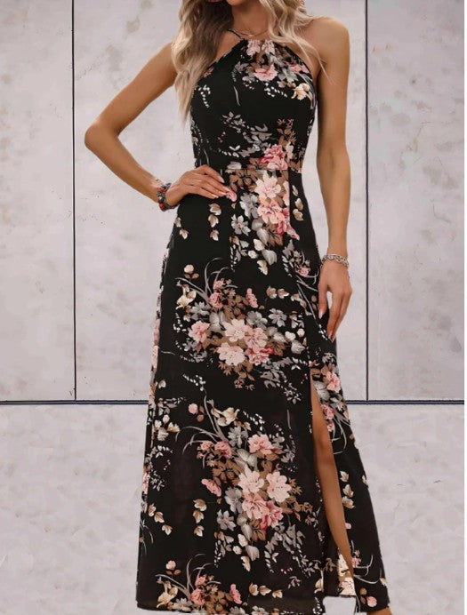 Yara - Sleeveless Dress with Flowers