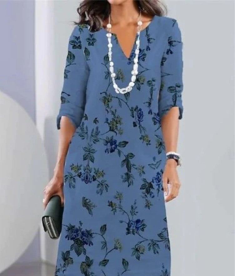 Harper – Floral Print Double Tunic Dress