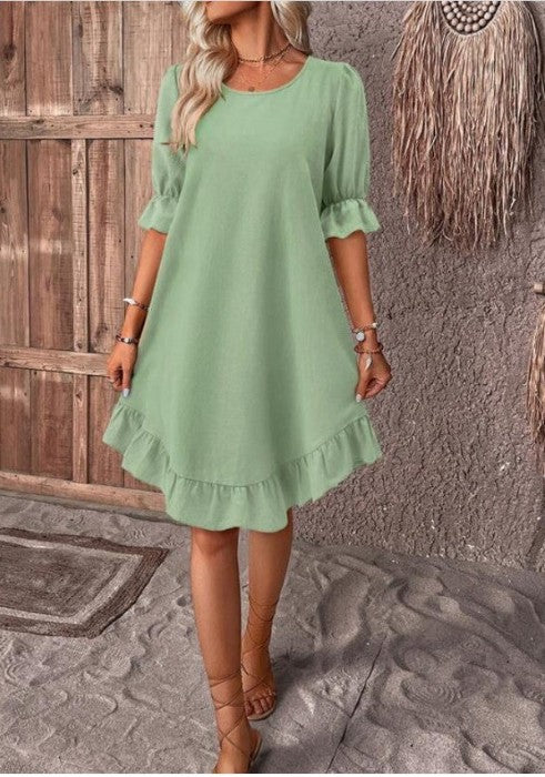 Margaret - Comfortable Loose Frill Sundress