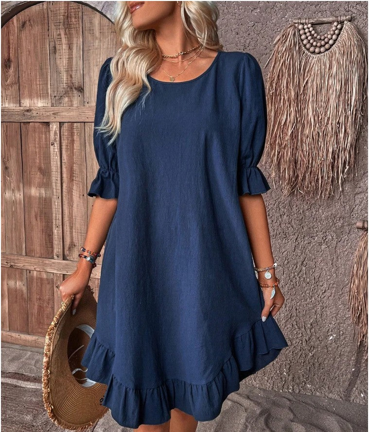 Margaret - Comfortable Loose Frill Sundress