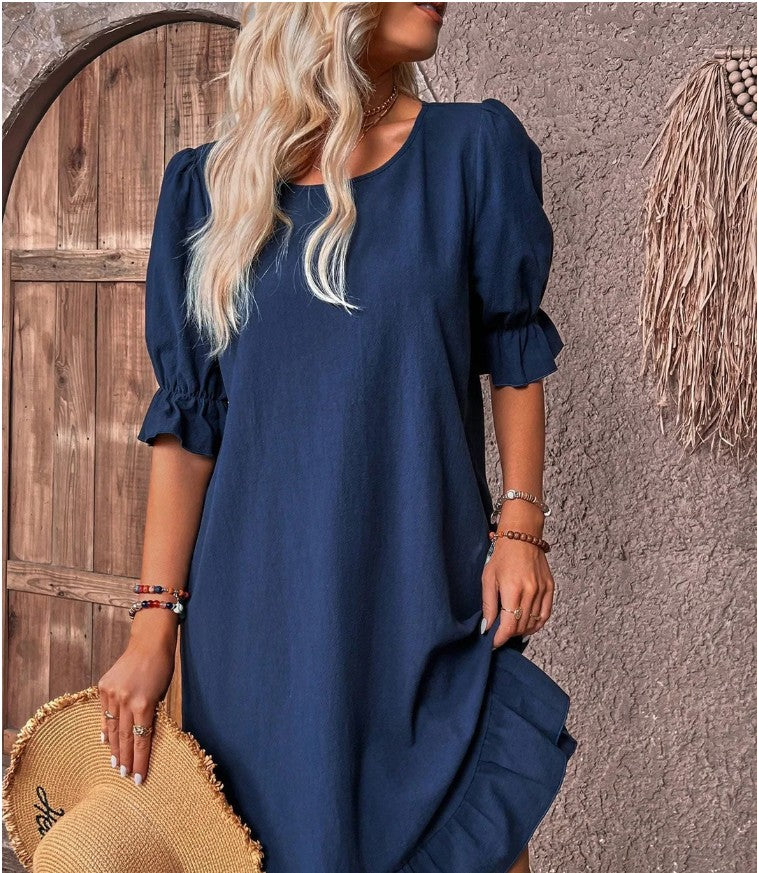 Margaret - Comfortable Loose Frill Sundress