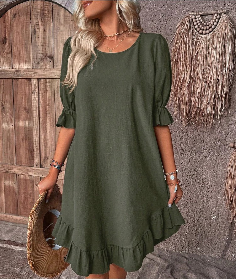 Margaret - Comfortable Loose Frill Sundress