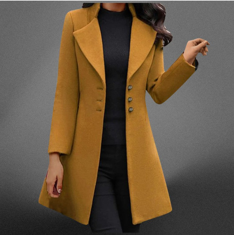 Vinci™ | Luxurious Italian Wool Long Sleeve Coat