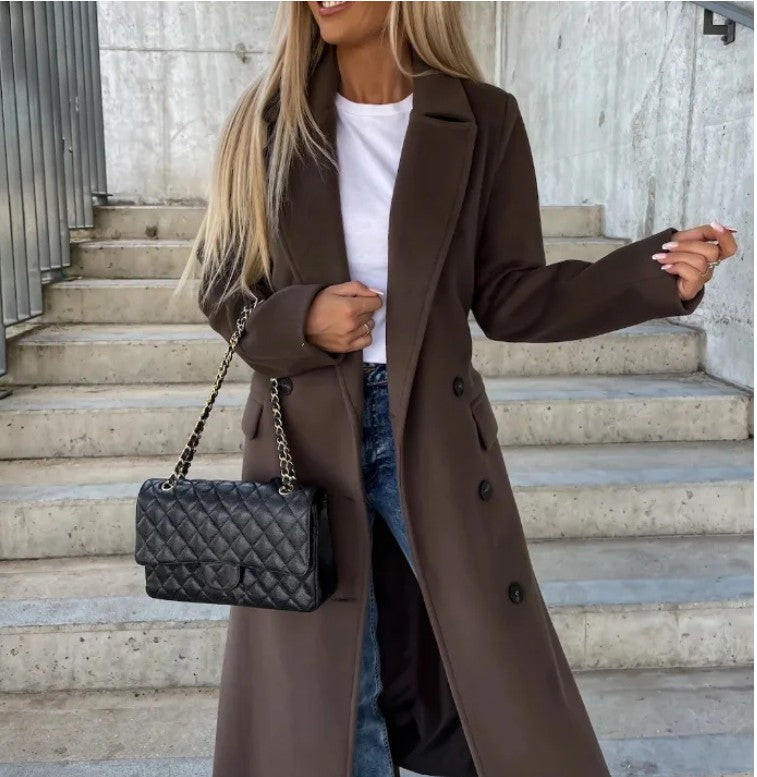 Jenna™ | Elegant Double-Breasted Wool Coat