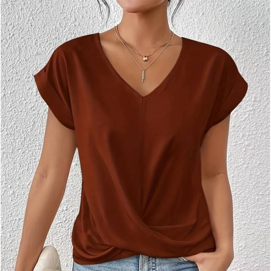ZINNIA - CASUAL SHORT SLEEVE T-SHIRT FOR WOMEN