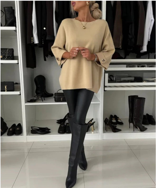 Isabella - Elegant Knit Blouse
