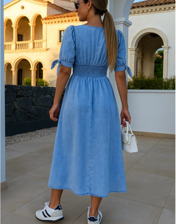 Amélie™ | Shiny Denim Dress