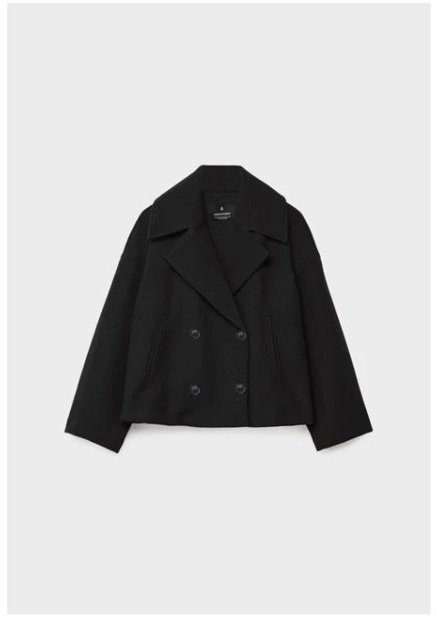 Olivia - Chic Short Coat with Double Row Button Closure
