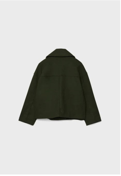 Olivia - Chic Short Coat with Double Row Button Closure