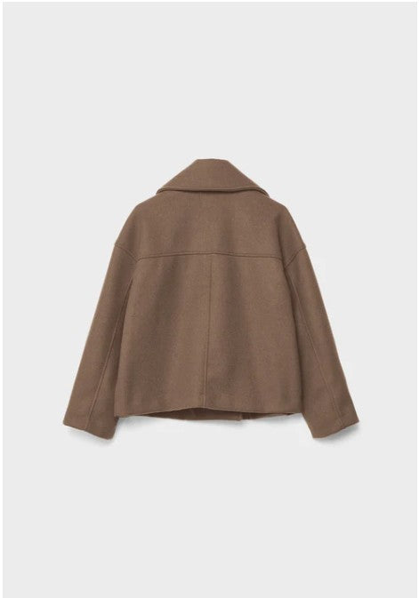 Olivia - Chic Short Coat with Double Row Button Closure
