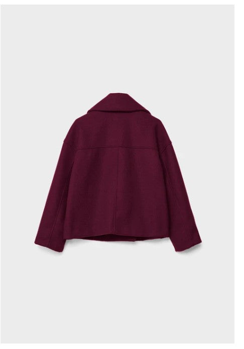 Olivia - Chic Short Coat with Double Row Button Closure