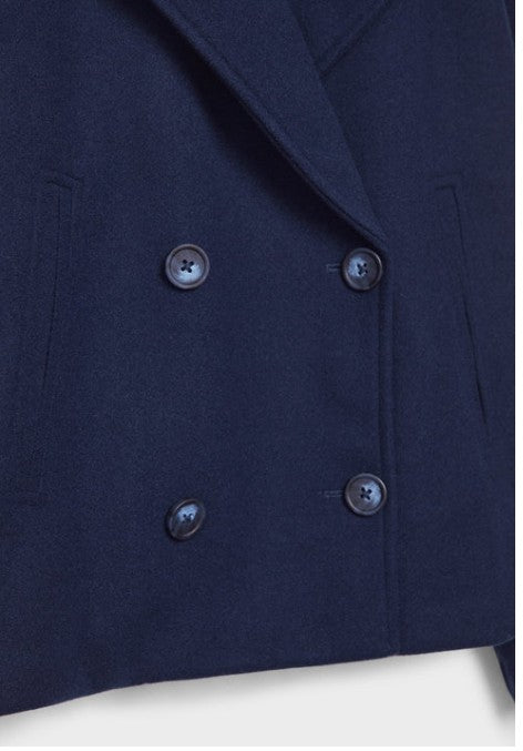 Olivia - Chic Short Coat with Double Row Button Closure