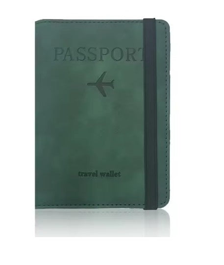 RFID-Blocking Passport Holder – Leather Travel Wallet