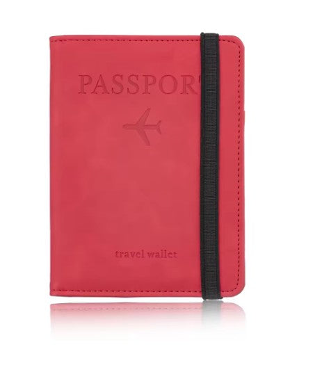 RFID-Blocking Passport Holder – Leather Travel Wallet