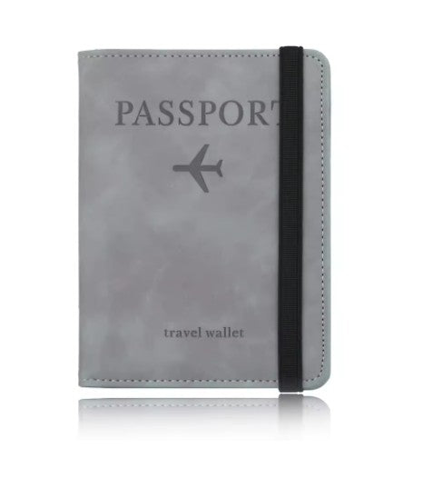 RFID-Blocking Passport Holder – Leather Travel Wallet