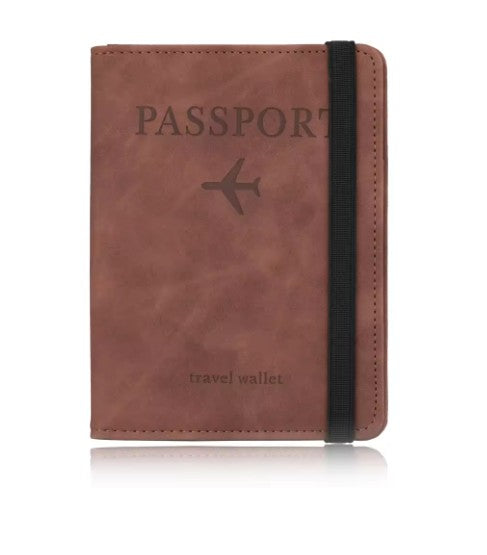 RFID-Blocking Passport Holder – Leather Travel Wallet
