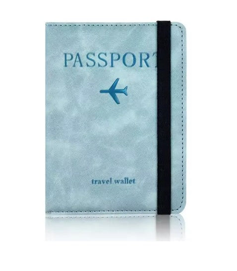 RFID-Blocking Passport Holder – Leather Travel Wallet