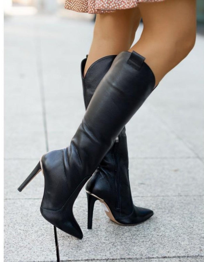 Mylene™ | Premium Leather Knee-High Boots