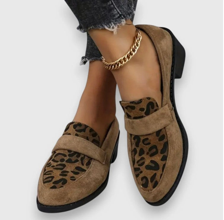 Lucinda - Elegant Leopard Print Loafer