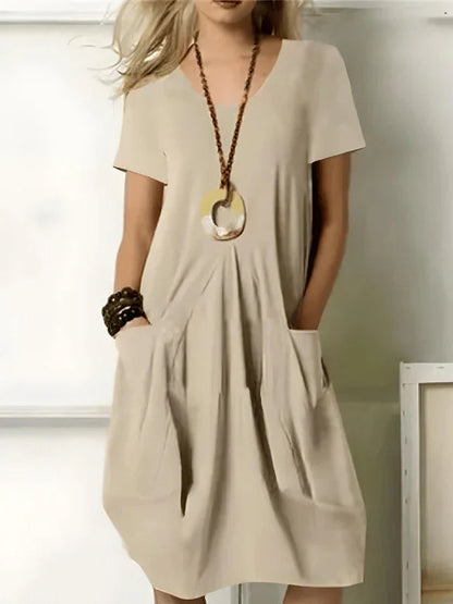 Lunara™ | Timeless Grace Midi Dress