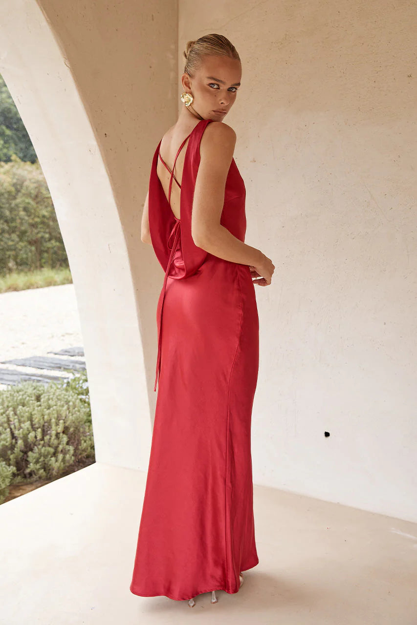 Maxi dress cherry