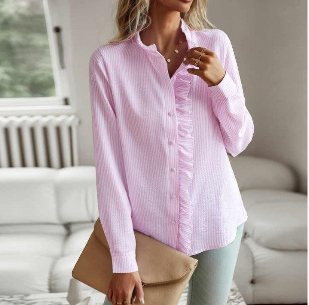 Ophelia™ | Elegant Long Sleeve Blouse