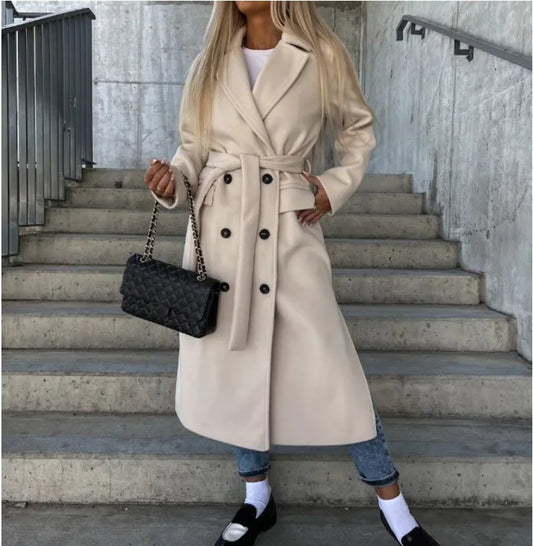 Jenna™ | Elegant Double-Breasted Wool Coat