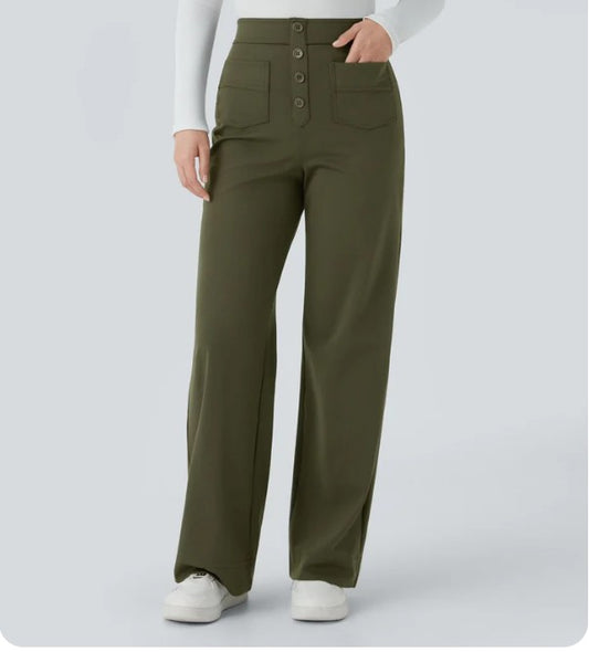Jade | Elastic high waist pants