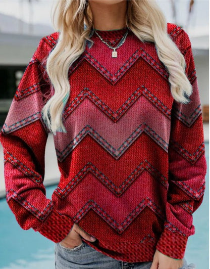 EVA - GEOMETRIC CASHMERE SWEATSHIRT