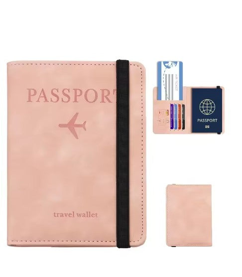 RFID-Blocking Passport Holder – Leather Travel Wallet