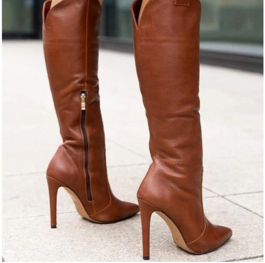 Mylene™ | Premium Leather Knee-High Boots