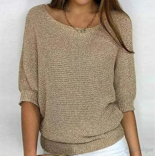 Celara™ – Cozy Chic Loose-Knit Sweater