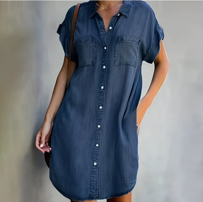 Elara™ - Timeless Denim Dress