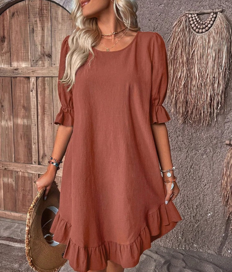 Margaret - Comfortable Loose Frill Sundress