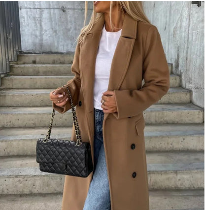 Jenna™ | Elegant Double-Breasted Wool Coat